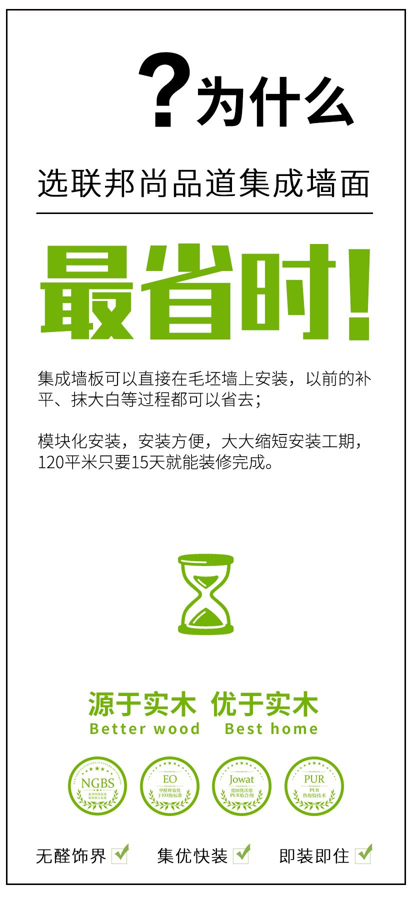 聯邦尚品道集成墻面 集成墻面優勢